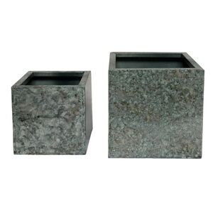 (2)x PLAINVIEW GROWERS Succulent Flower Pot Planters-5”L x 4. 25 H x 5” Diameter